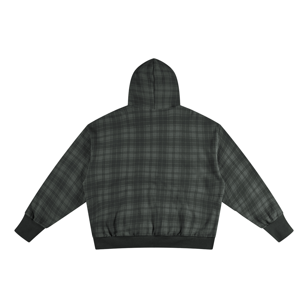 BX Plaid Color Block Hoodie