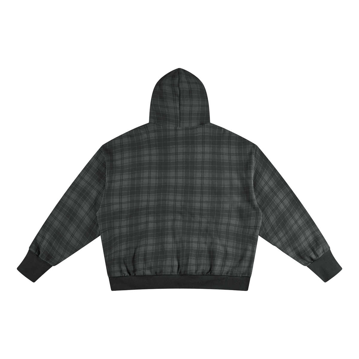 BX Plaid Color Block Hoodie