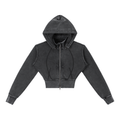 BX Cropped Fleece Hoodie