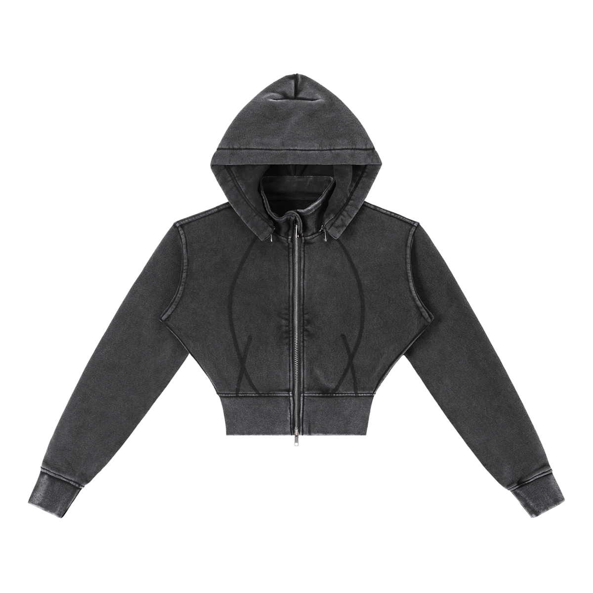 BX Cropped Fleece Hoodie