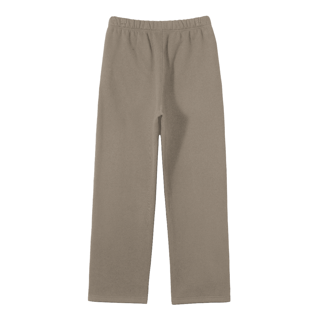 BX  Solid Color Fleece Straight Leg Pants