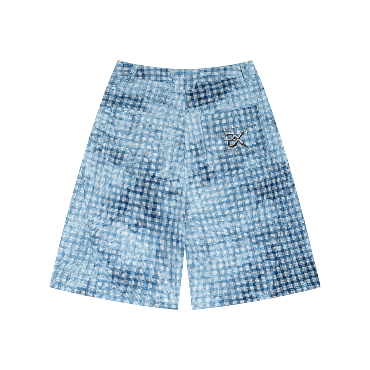 BX Vintage Wash Plaid Shorts