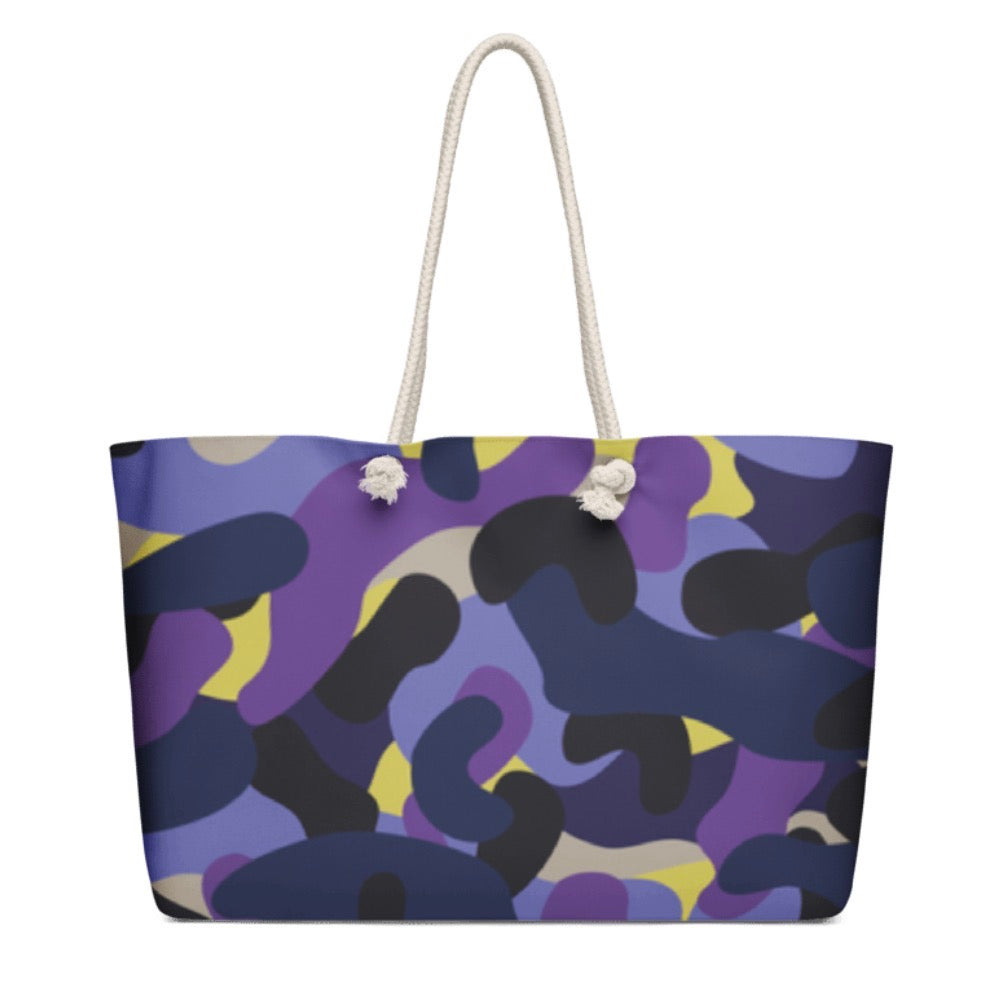 BX "Toxic-Camo" Luxury Oversized Weekender Tote Bag