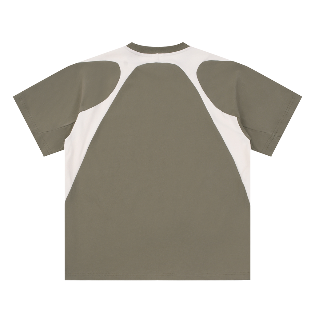 BX Contrast Panel Cotton T-Shirt