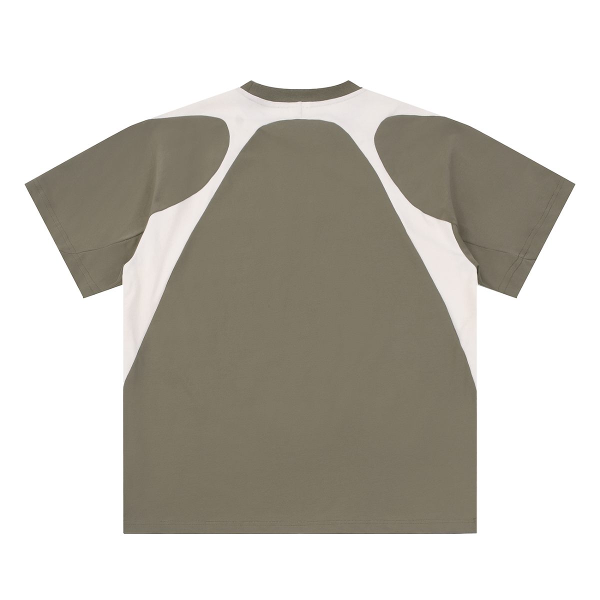 BX Contrast Panel Cotton T-Shirt