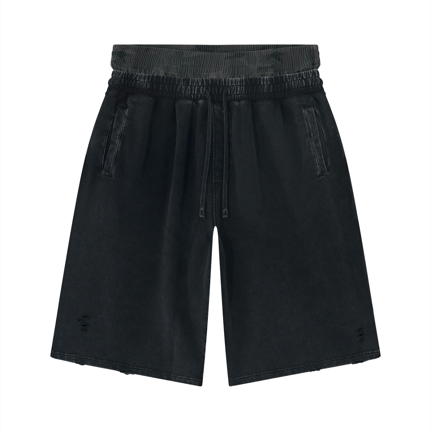 BX “Distressed” Wide Leg Shorts