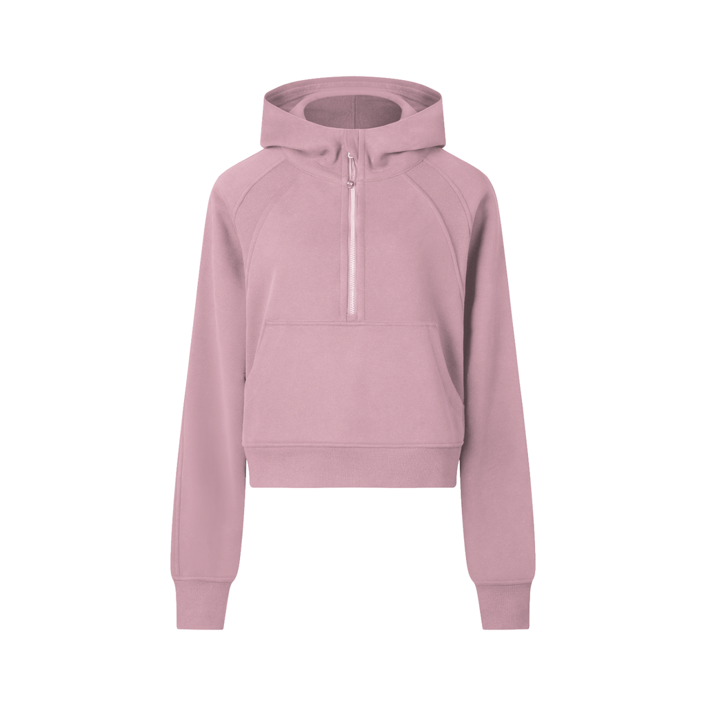 BX Cropped Half-Zip Hoodie
