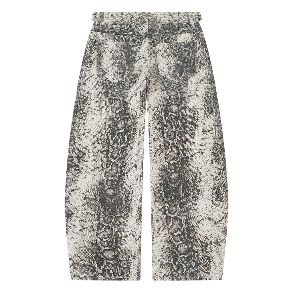 BX Snake Print Barrel Leg Pants