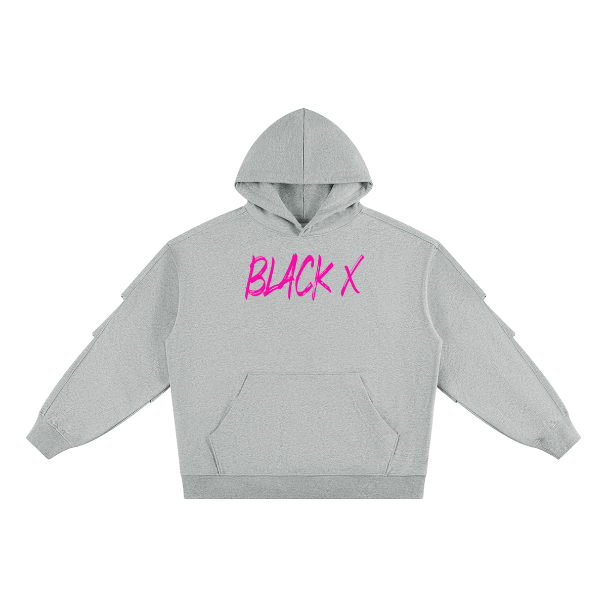 BX “Graffiti” Ruched Sleeves Hoodie