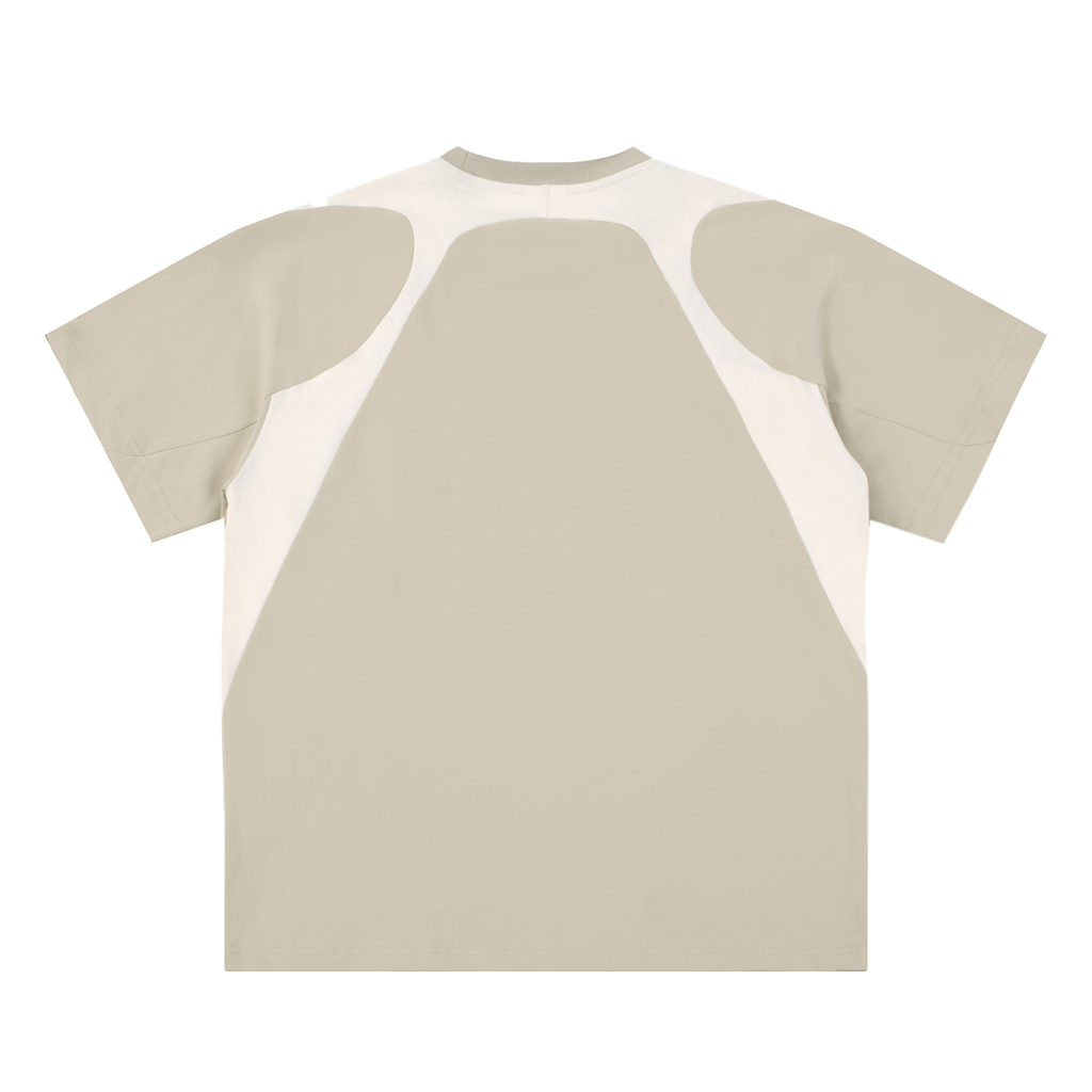 BX Contrast Panel Cotton T-Shirt