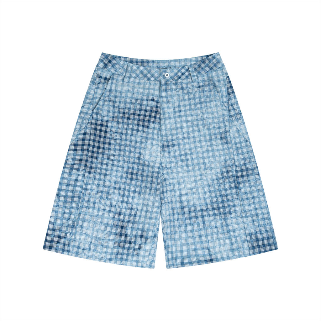 BX Vintage Wash Plaid Shorts