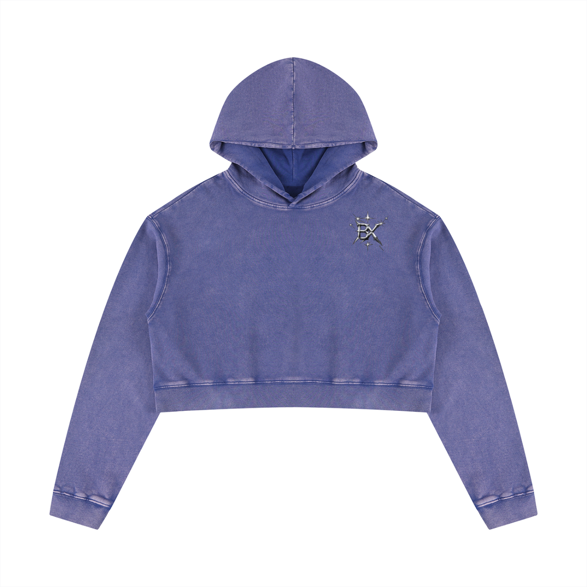 BX Mineral Washed Crop Hoodie