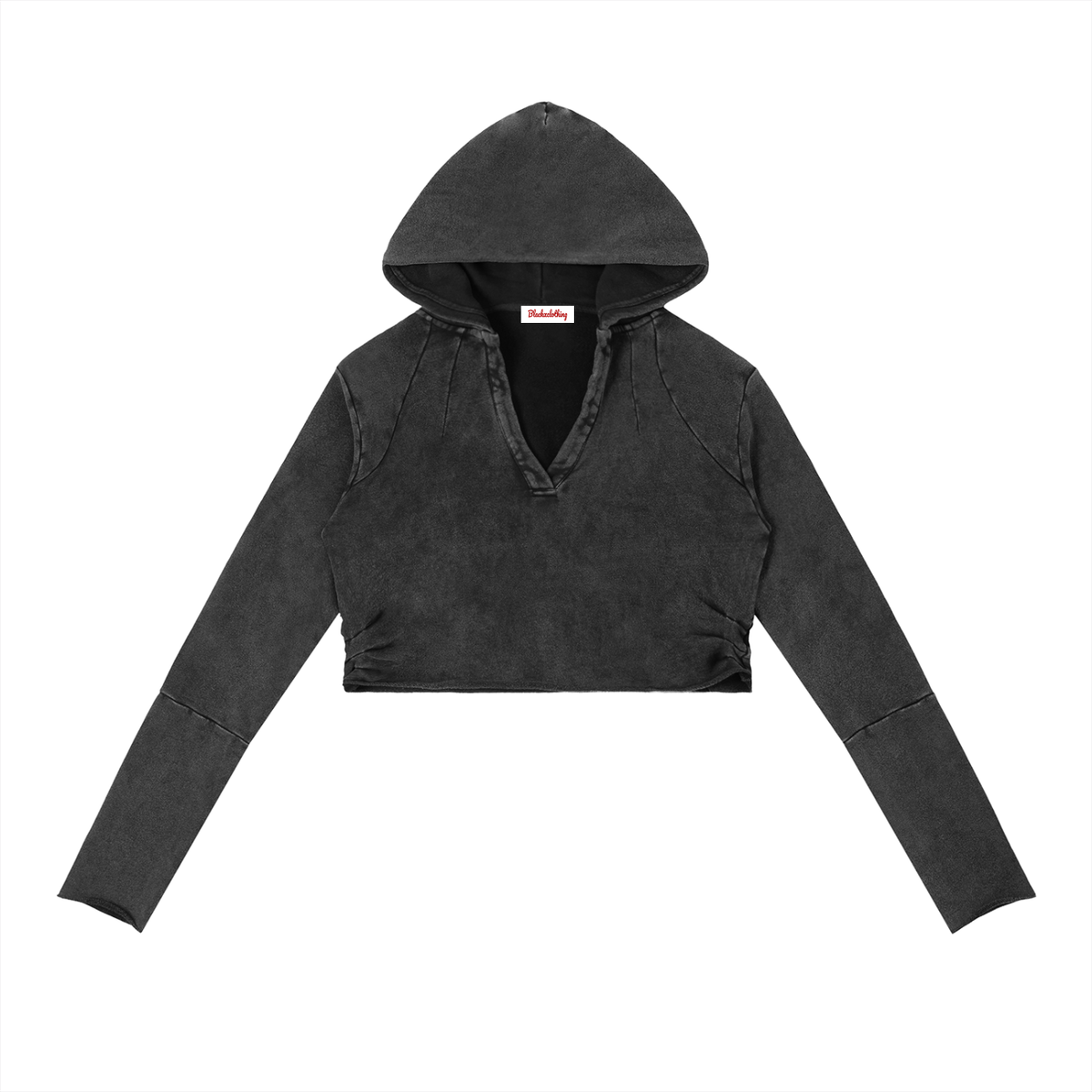 BX Vintage Washed Raw Edge Hoodie