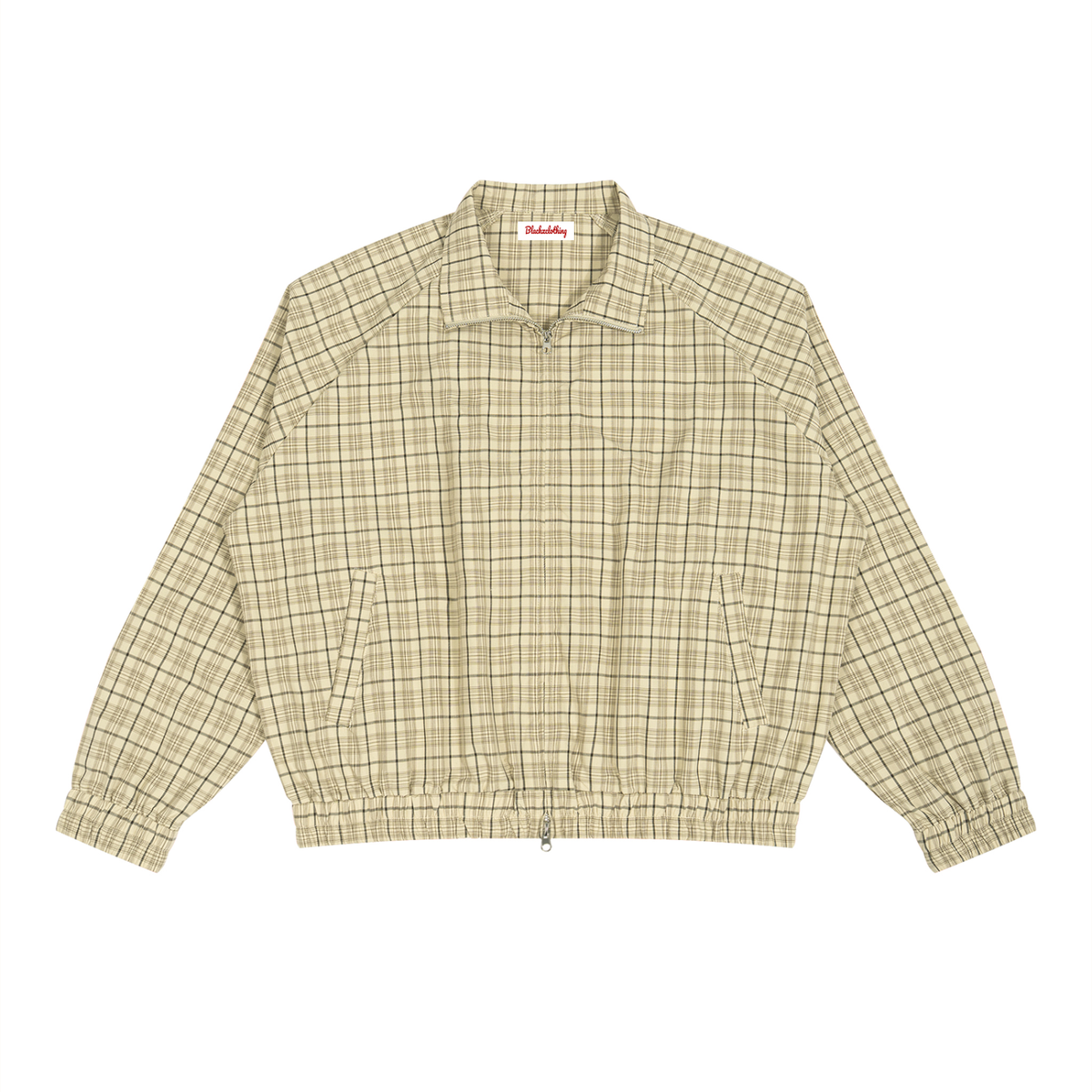BX Unisex Plaid Full-Zip Track Jacket