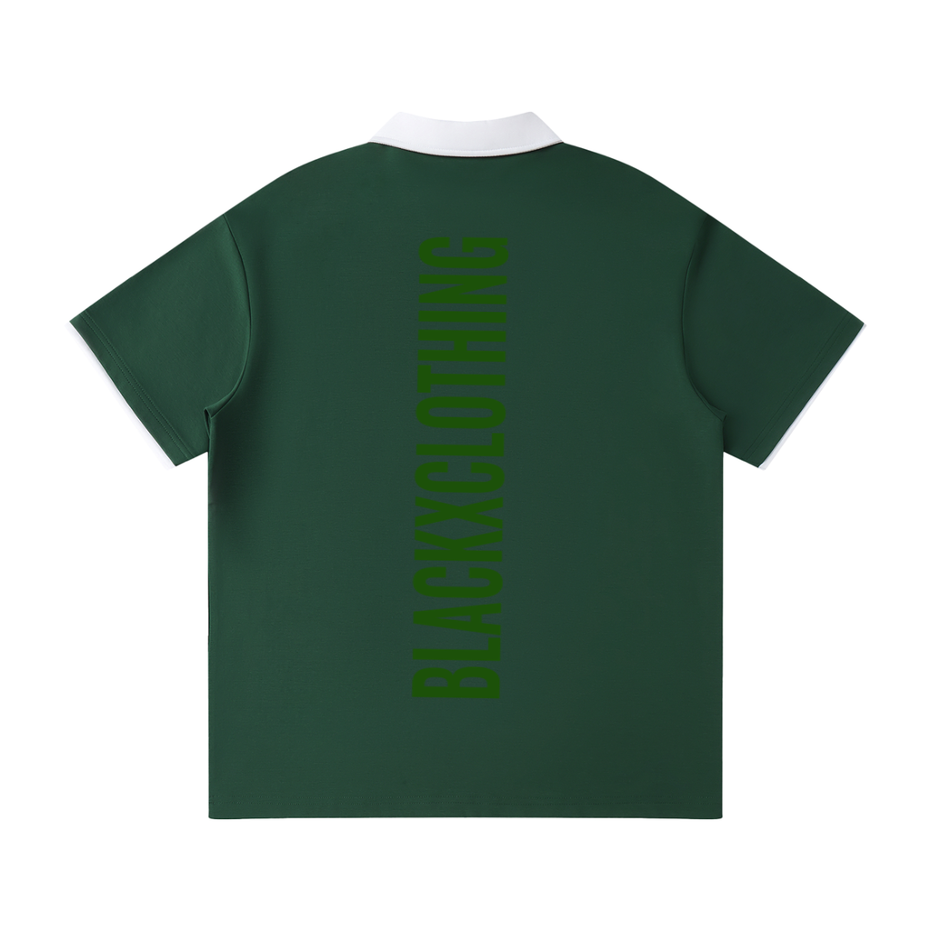 BX Contrast Collar Raglan Polo Shirt