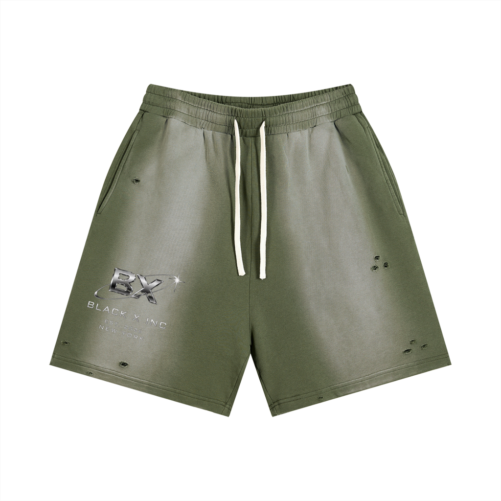 BX Sun Faded Distressed Shorts