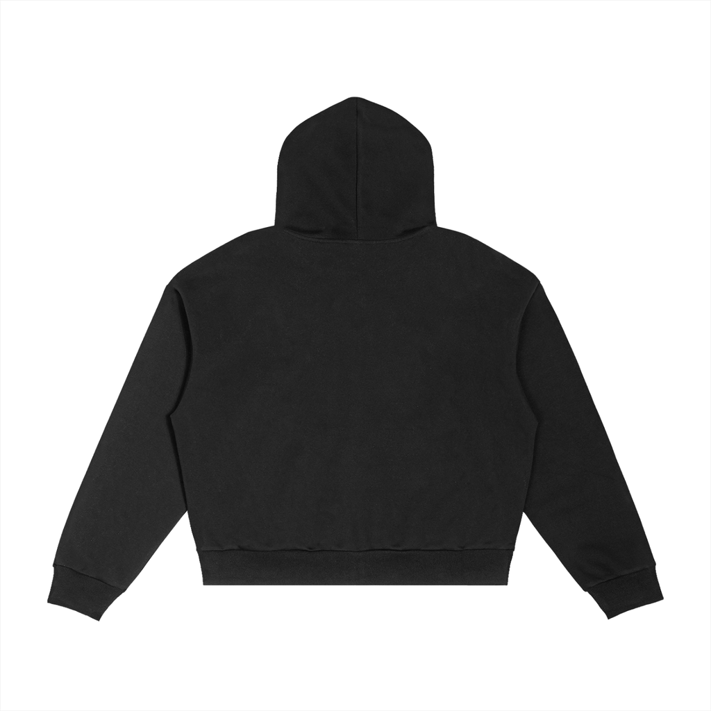 BX Plaid Boxy Zip Hoodie
