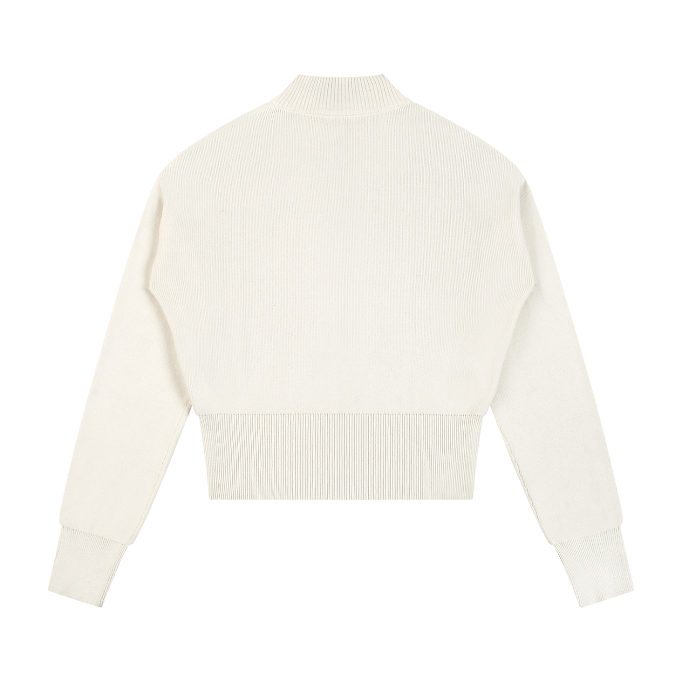 BX Mock Neck Zip Up Cardigan