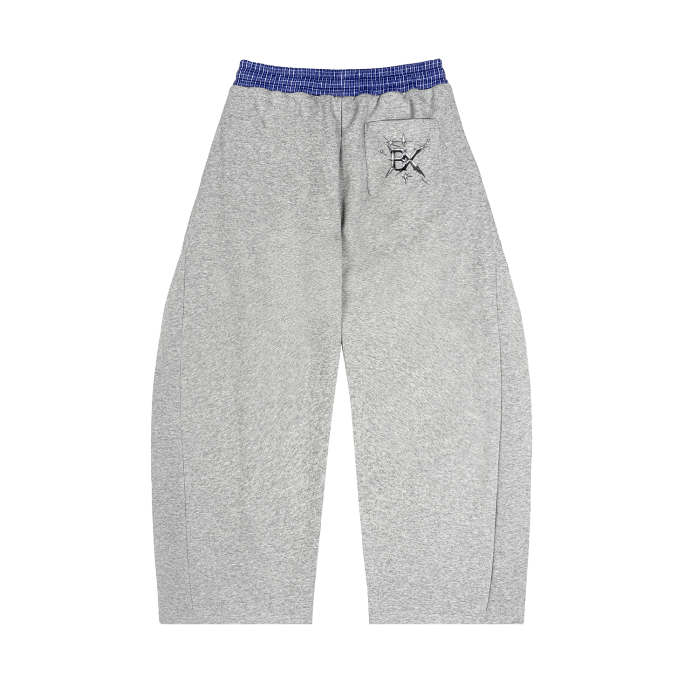 BX Plaid Waistband Barrel Sweatpants