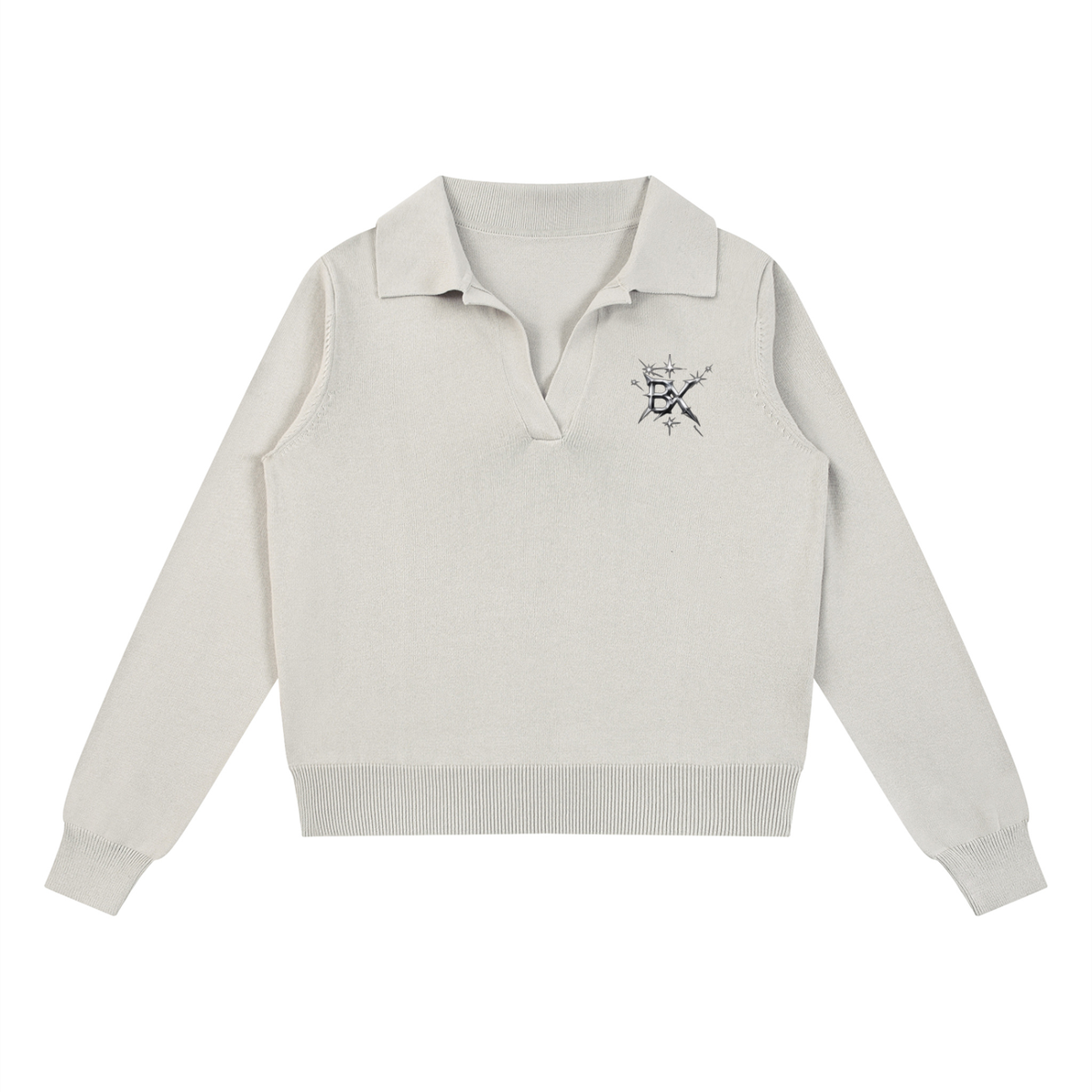 BX Collared Pullover Knit Sweater