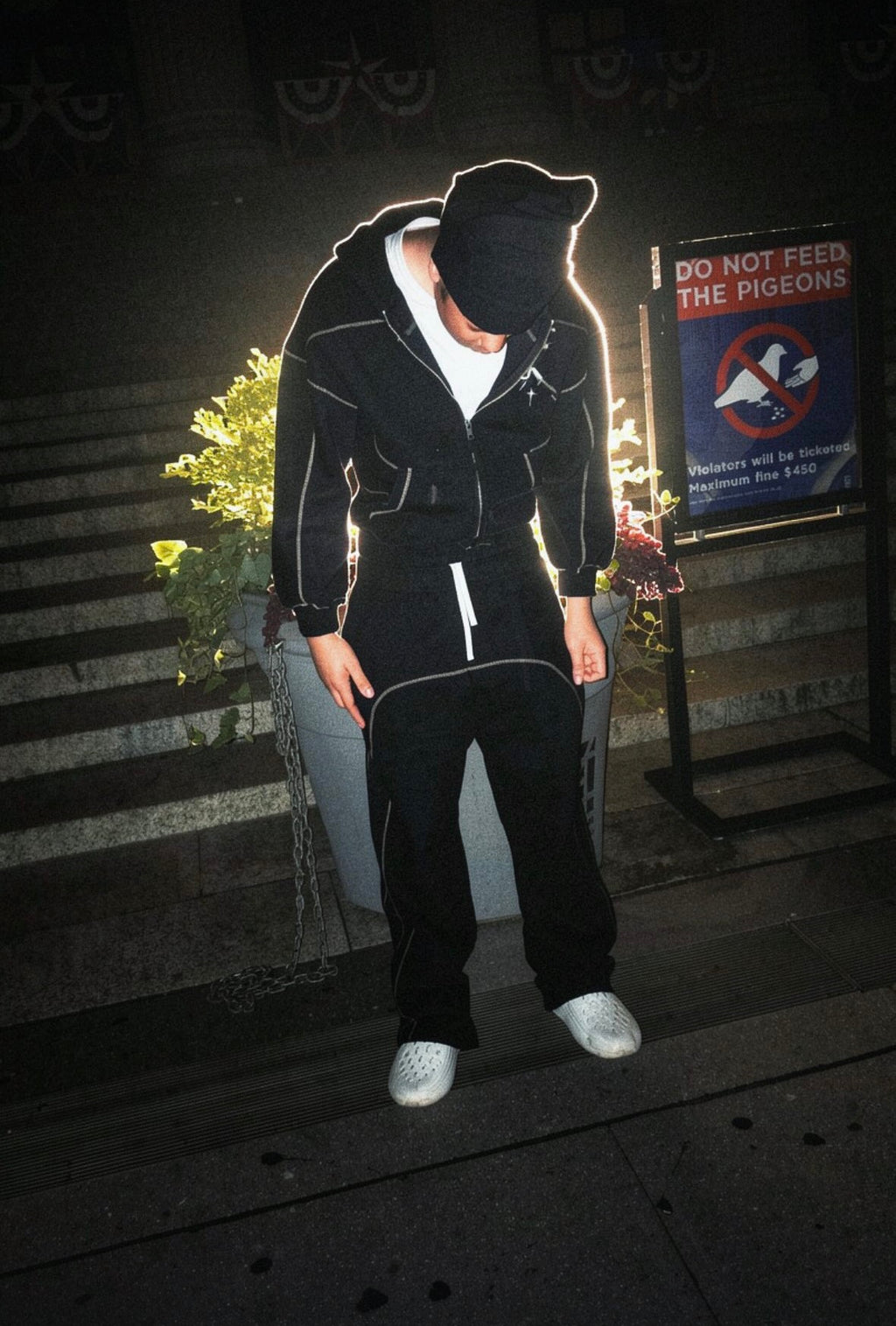 BX“PHANTOM-GRID” ZIP HOODIE