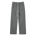BX  Solid Color Fleece Straight Leg Pants