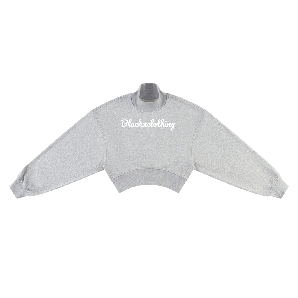 BX Crop Mock Neck Sweatshirt