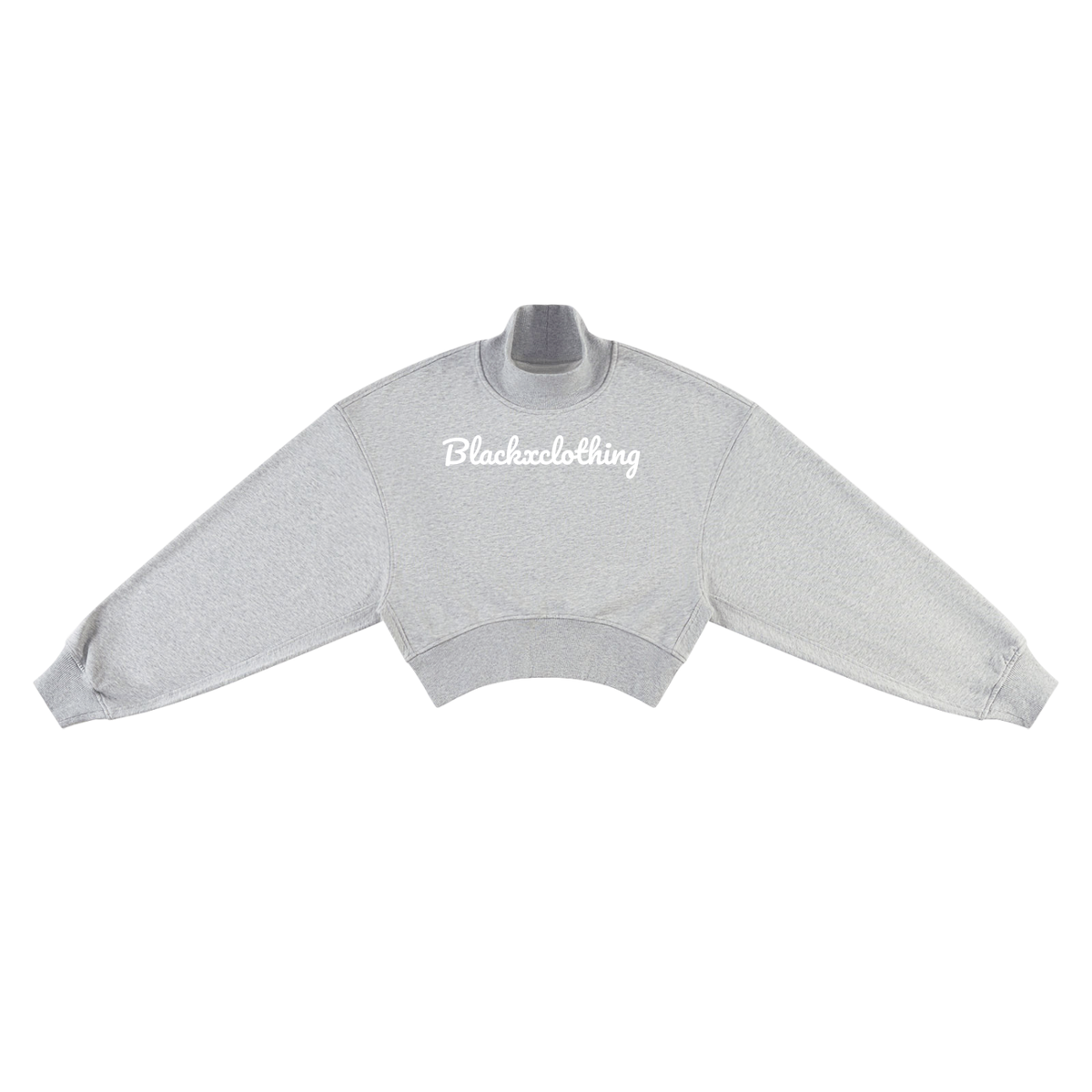 BX Crop Mock Neck Sweatshirt