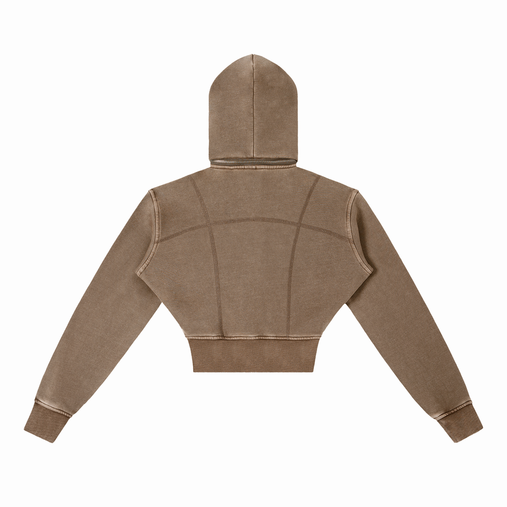 BX Cropped Fleece Hoodie