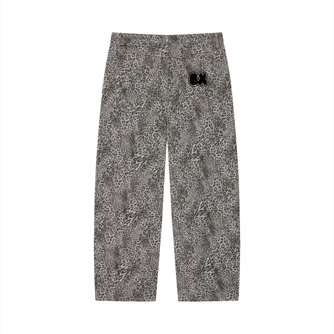 BX Leopard Wide Leg Jeans