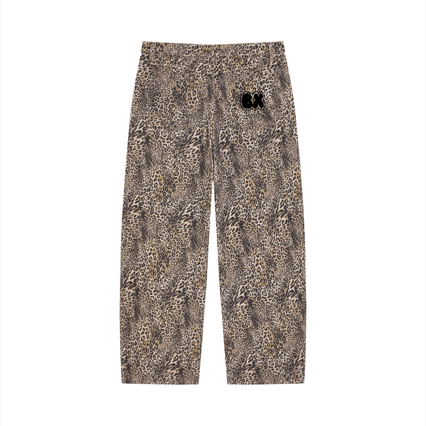 BX Leopard Wide Leg Jeans