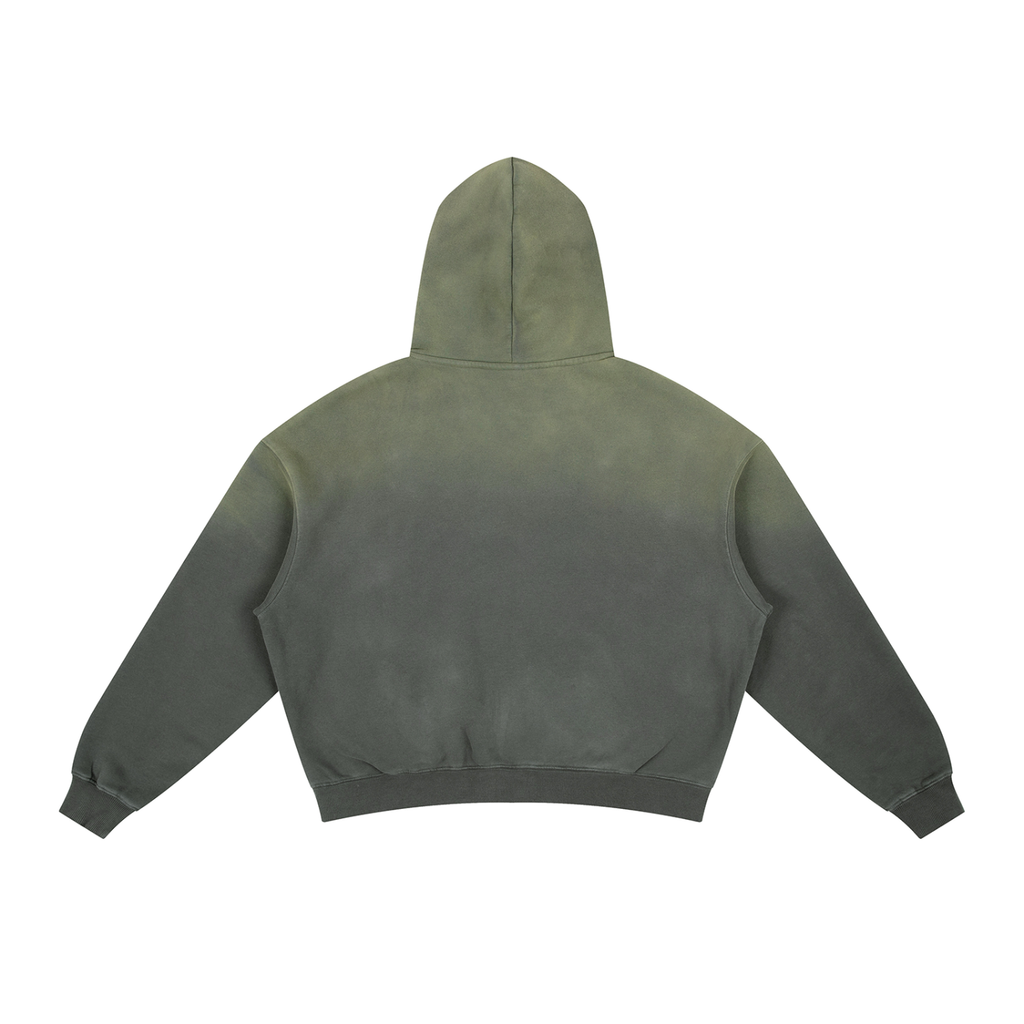 BX Frayed Sunfade Boxy Fleece Hoodie