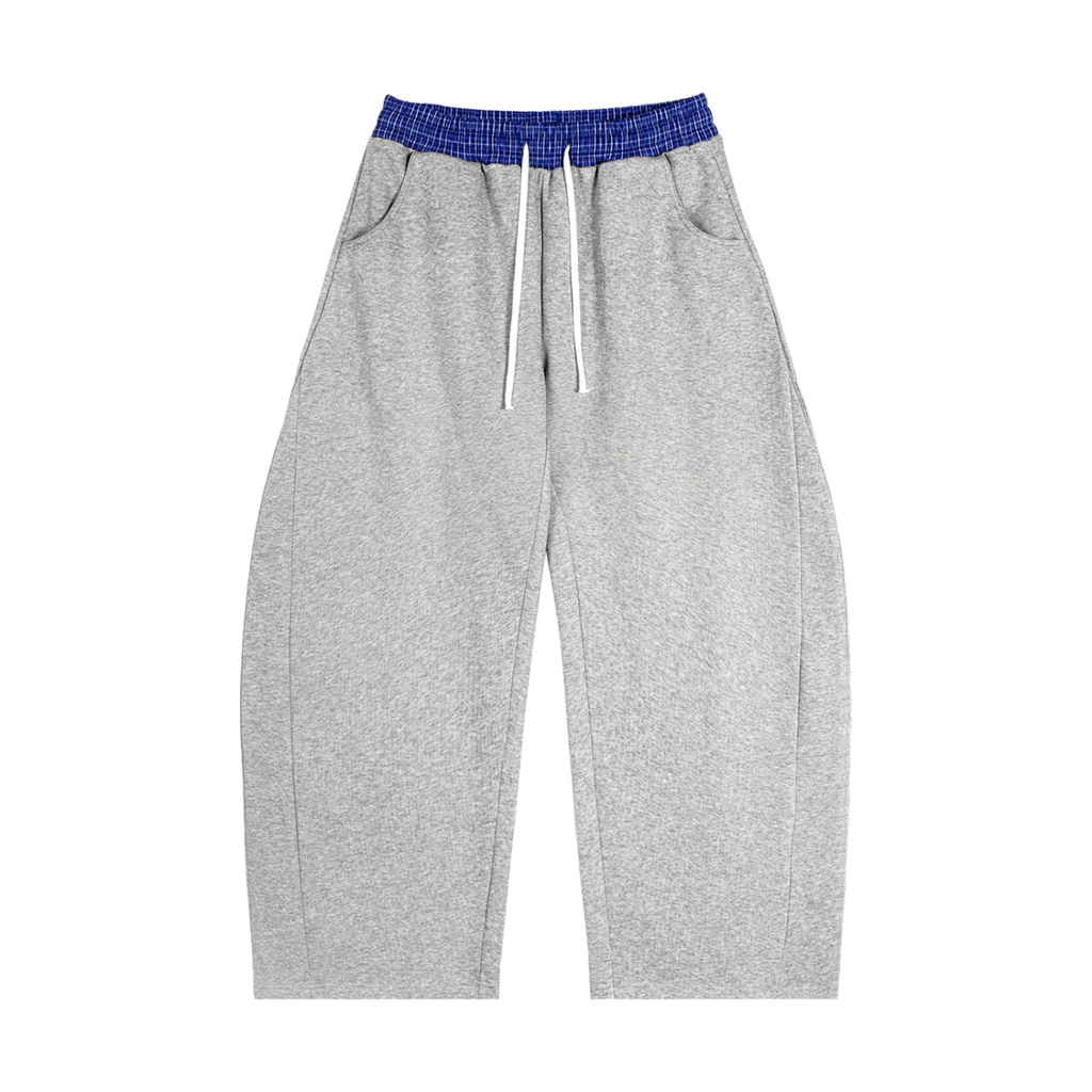 BX Plaid Waistband Barrel Sweatpants