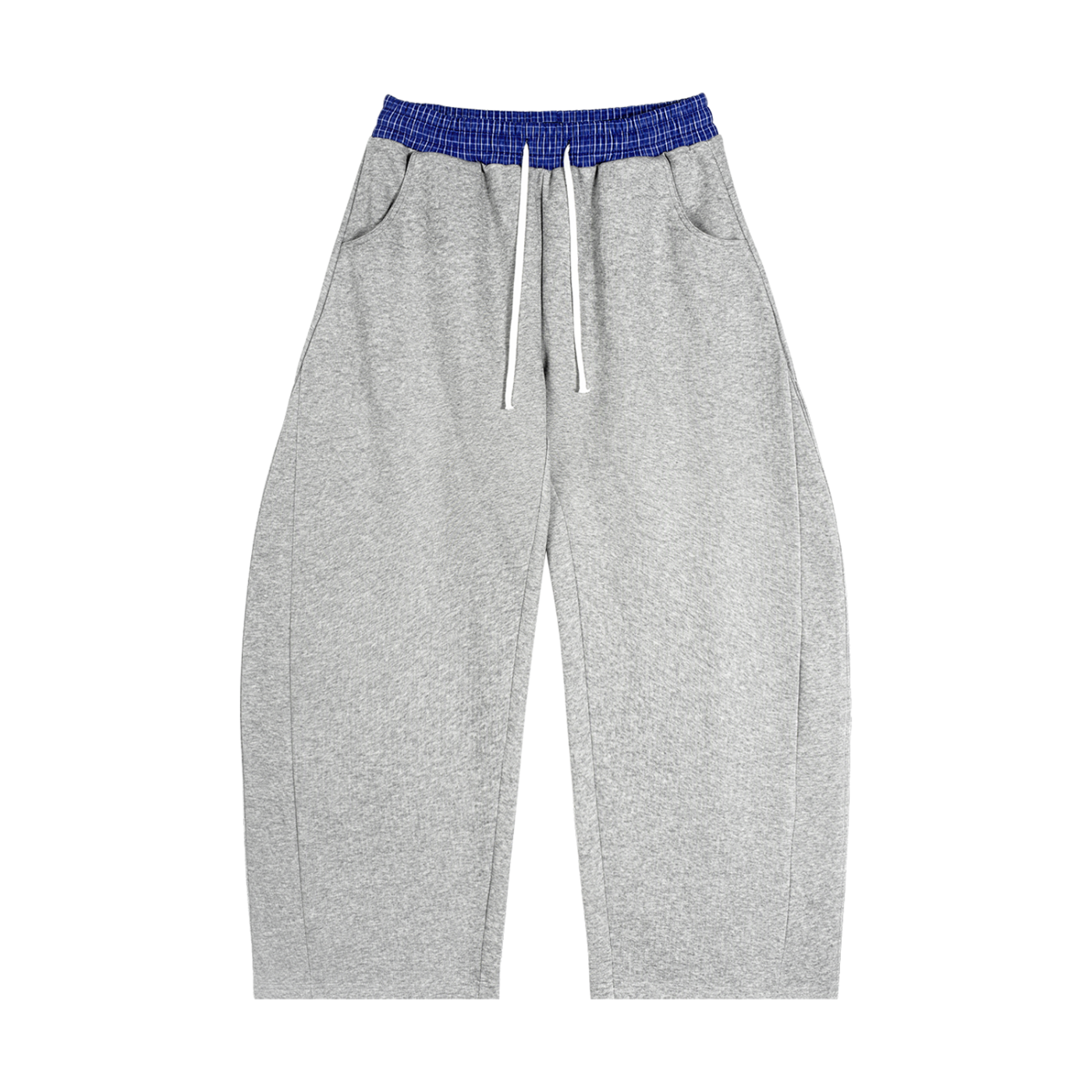 BX Plaid Waistband Barrel Sweatpants