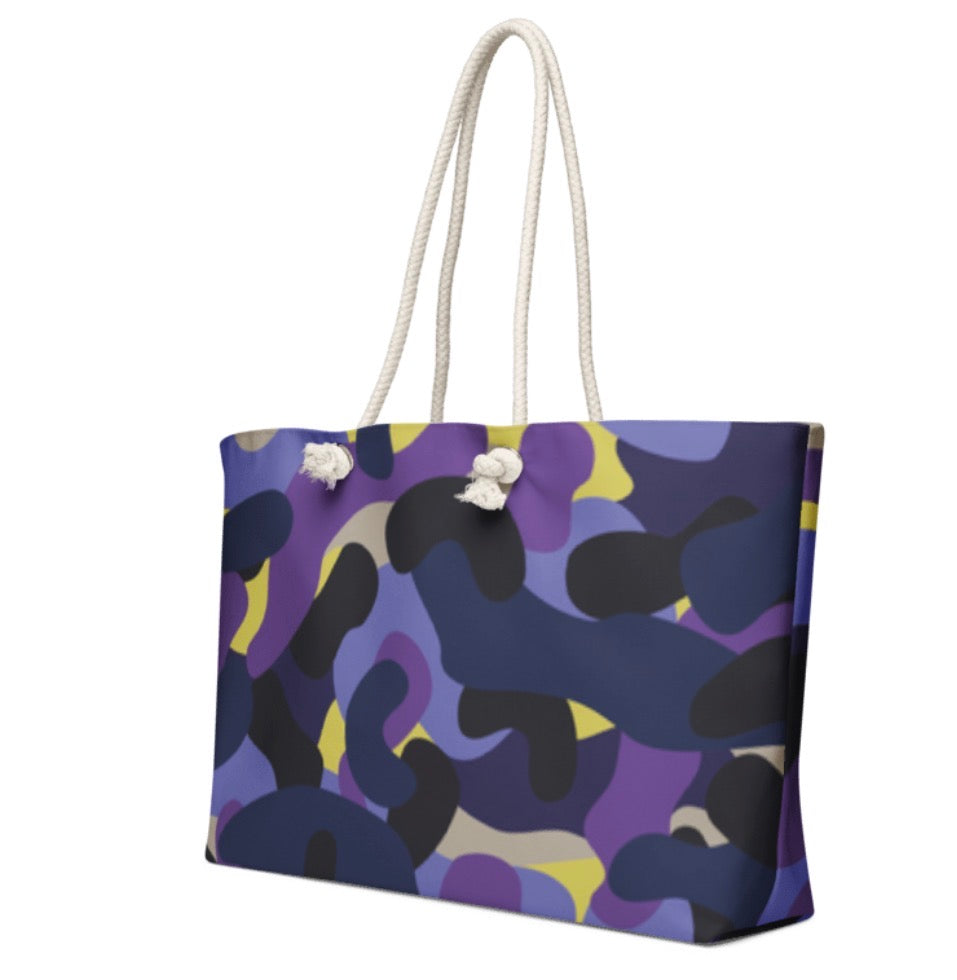 BX "Toxic-Camo" Luxury Oversized Weekender Tote Bag