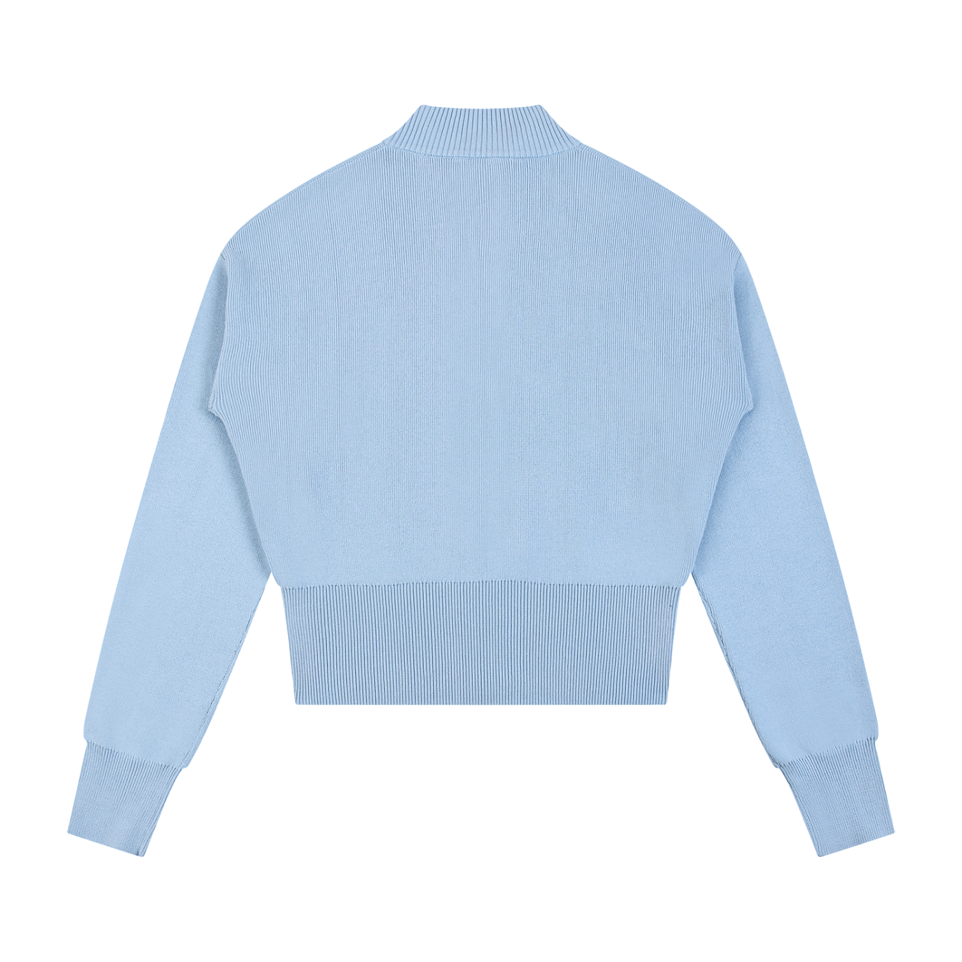 BX Mock Neck Zip Up Cardigan