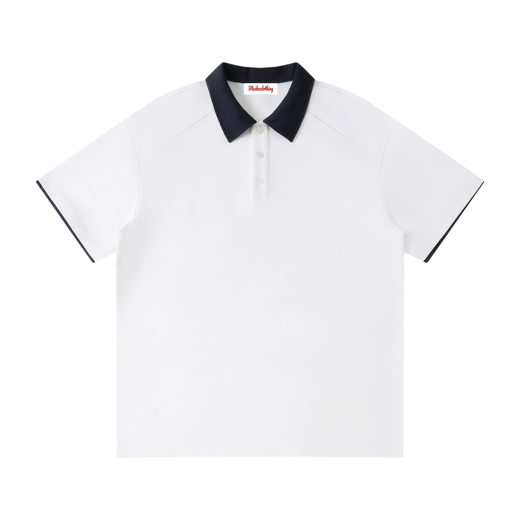 BX Contrast Collar Raglan Polo Shirt