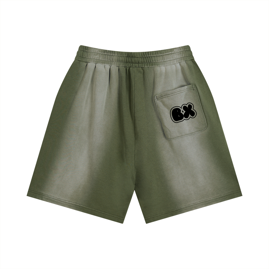 BX Sun Faded Distressed Shorts