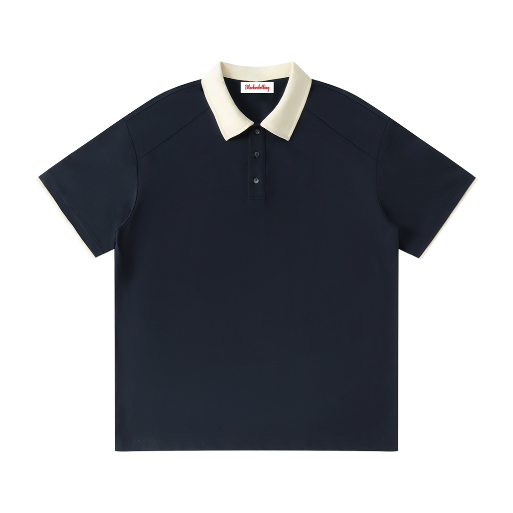 BX Contrast Collar Raglan Polo Shirt