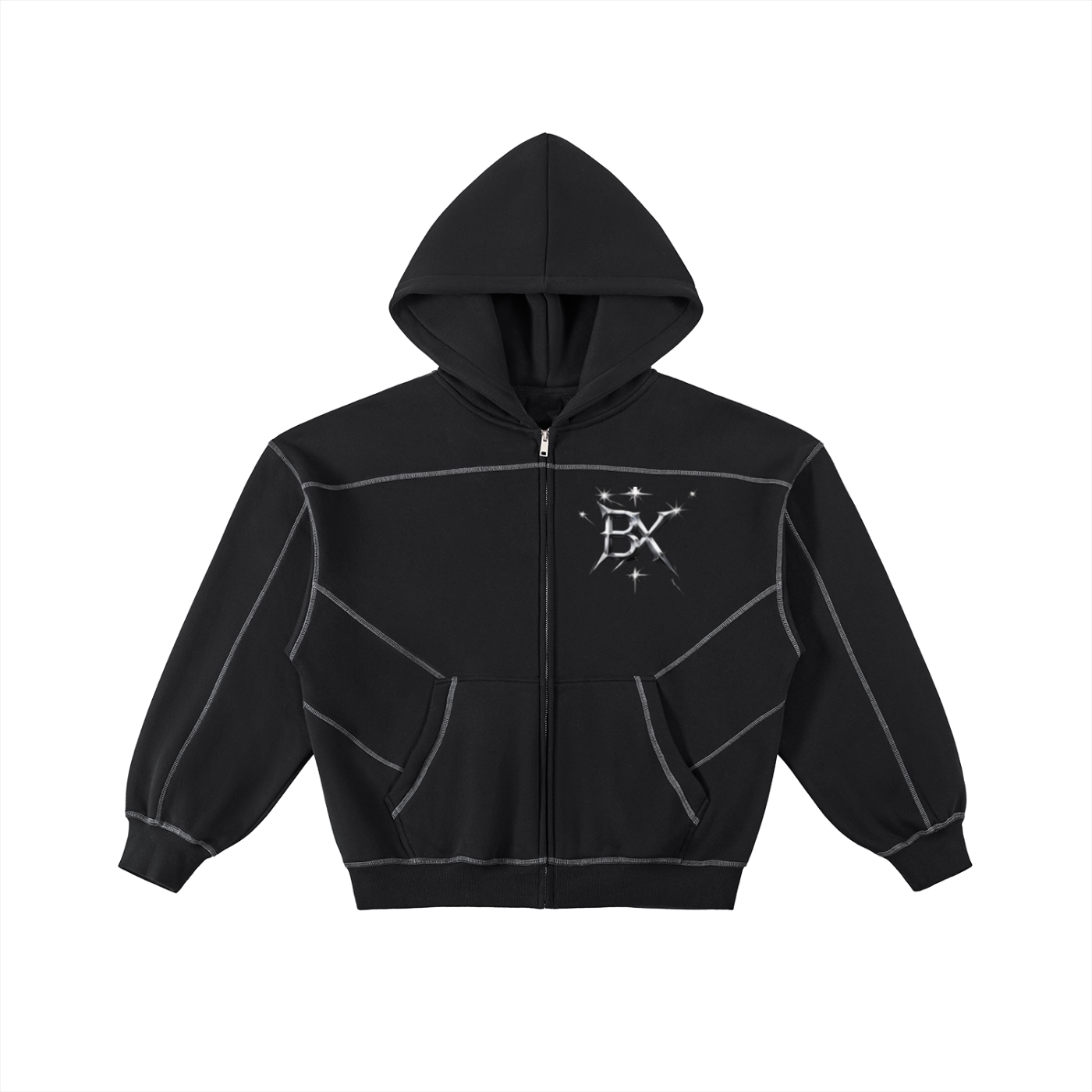 BX“PHANTOM-GRID” ZIP HOODIE
