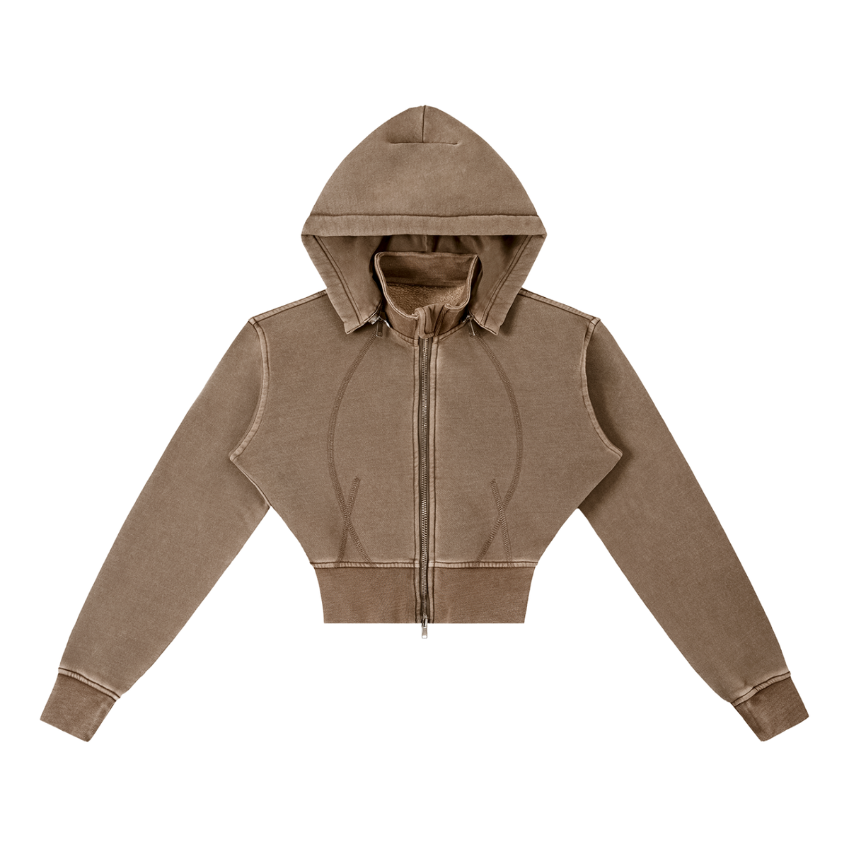 BX Cropped Fleece Hoodie