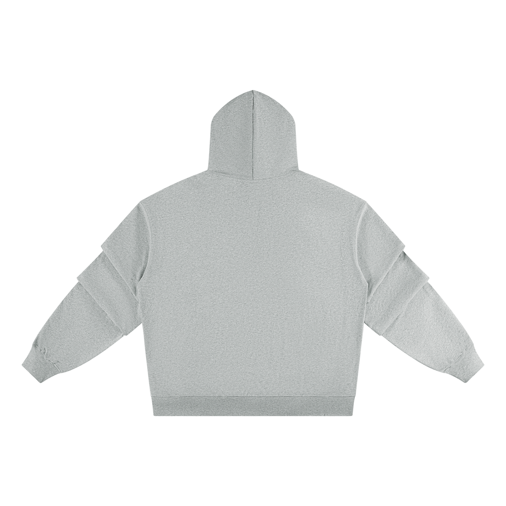 BX “Graffiti” Ruched Sleeves Hoodie