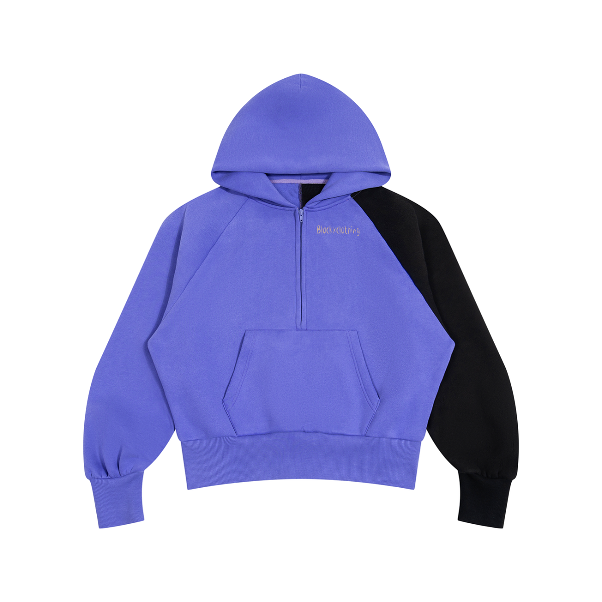 BX  Color-Block Fleece Hoodie