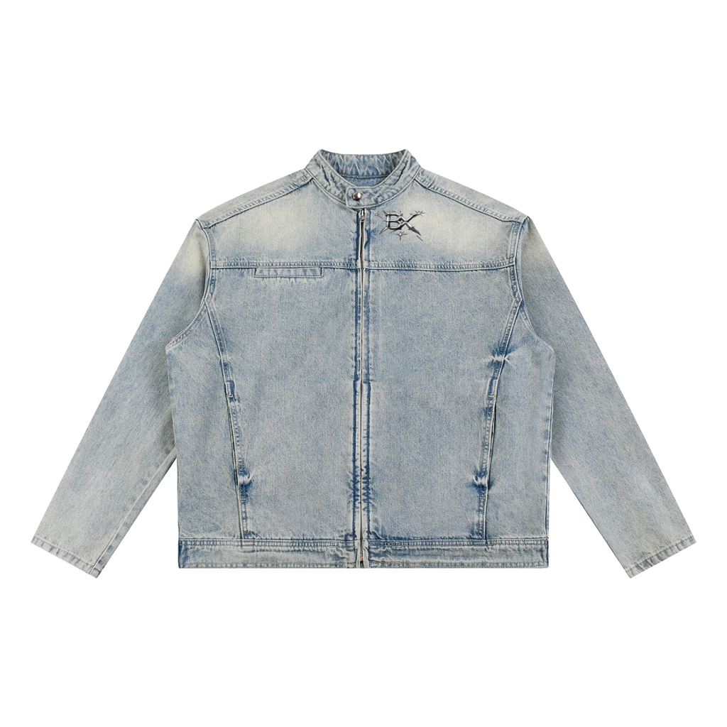 BX Vintage Wash Zip Denim Jacket
