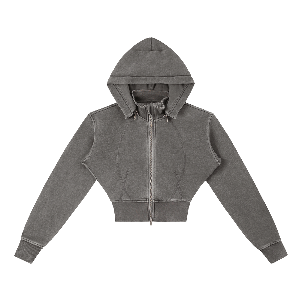BX Cropped Fleece Hoodie