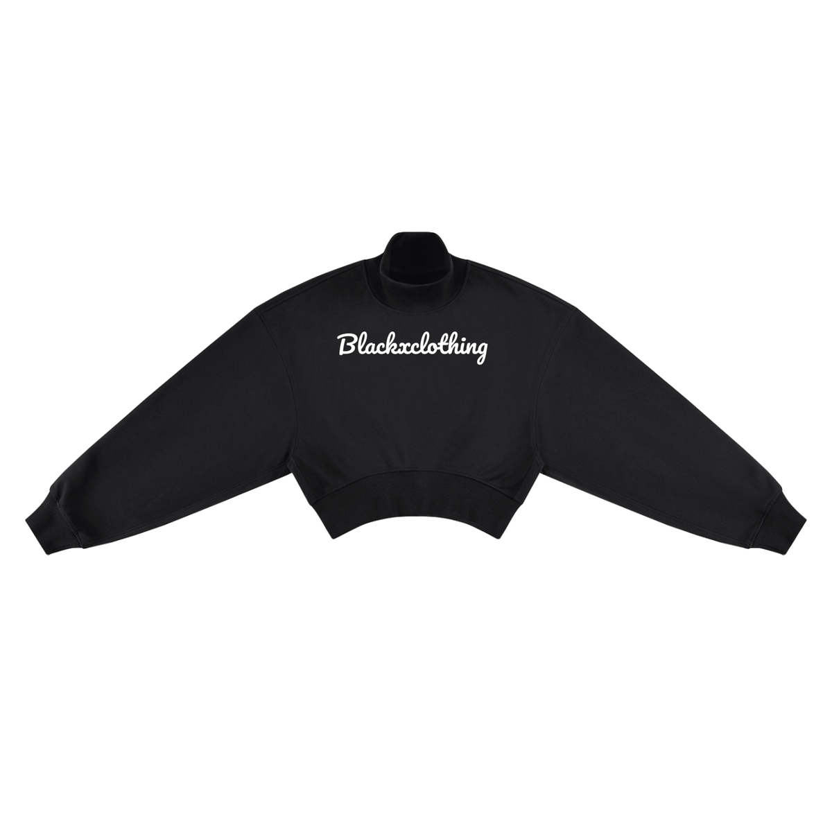 BX Crop Mock Neck Sweatshirt