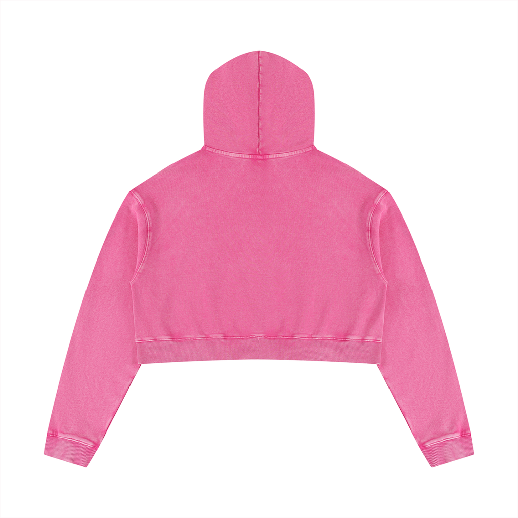 BX Mineral Washed Crop Hoodie