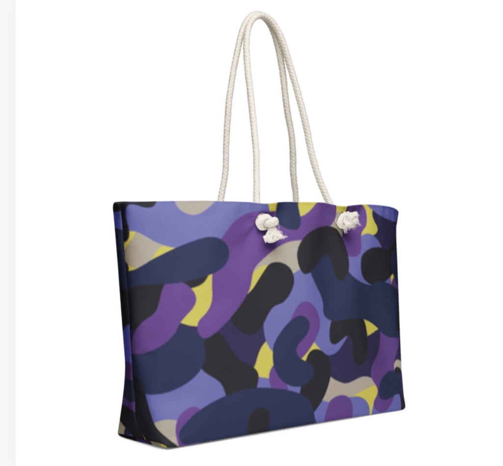BX "Toxic-Camo" Luxury Oversized Weekender Tote Bag
