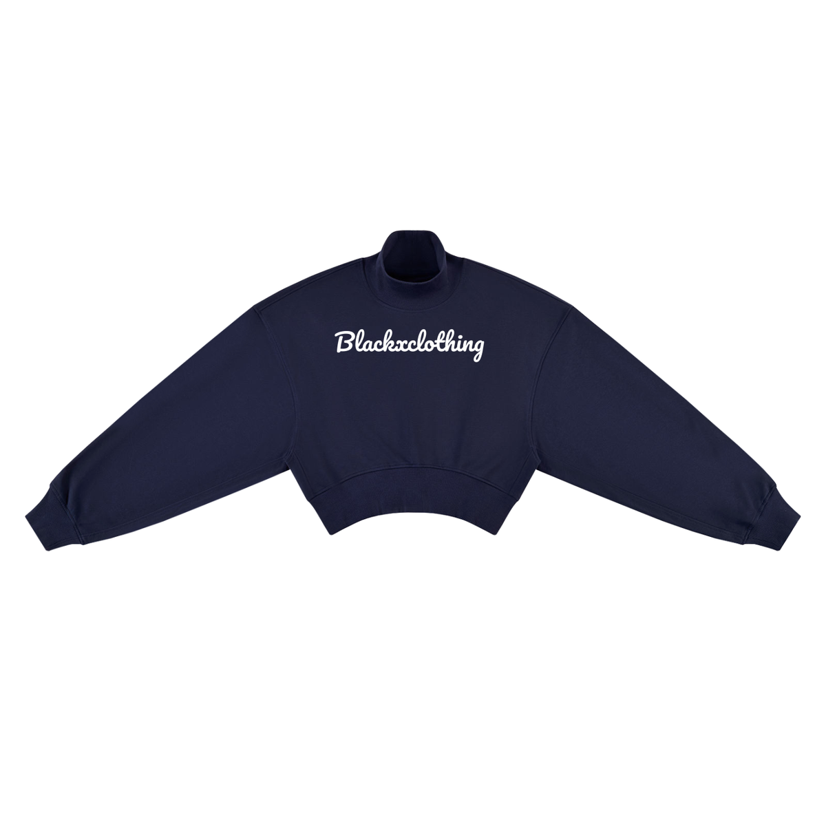 BX Crop Mock Neck Sweatshirt
