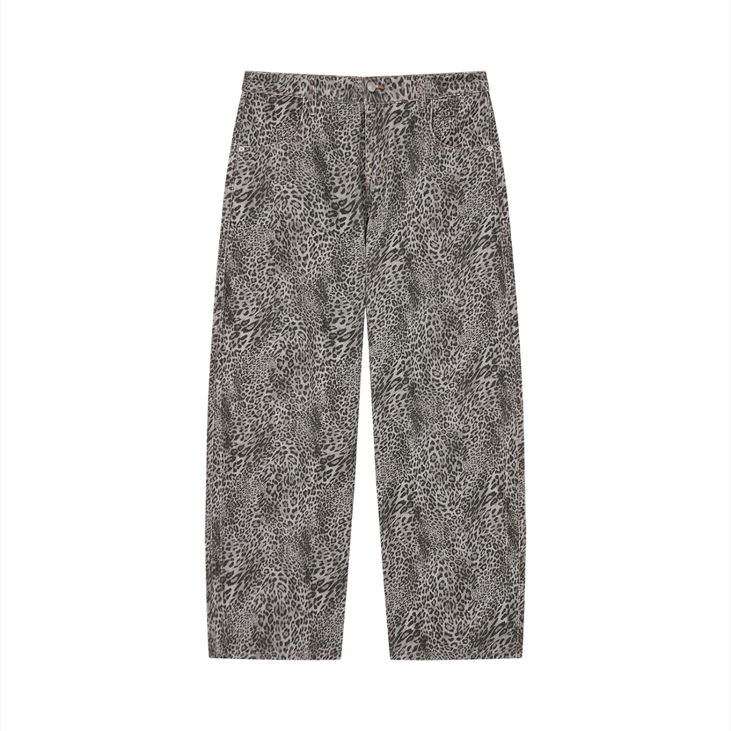 BX Leopard Wide Leg Jeans